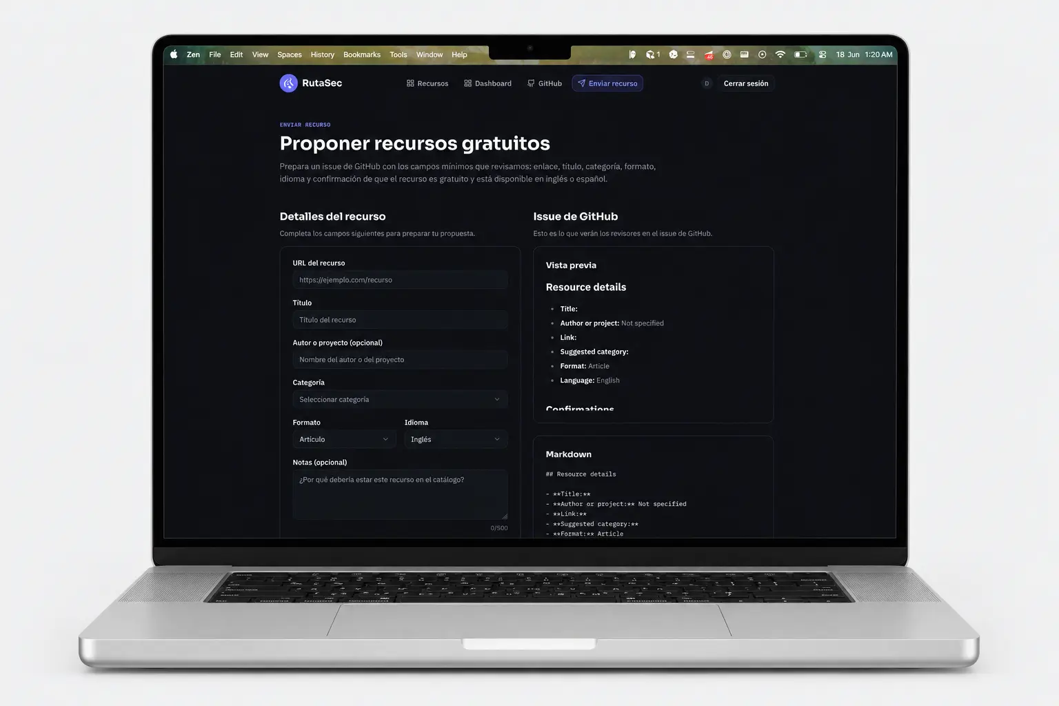 Captura 1 de RutaSec